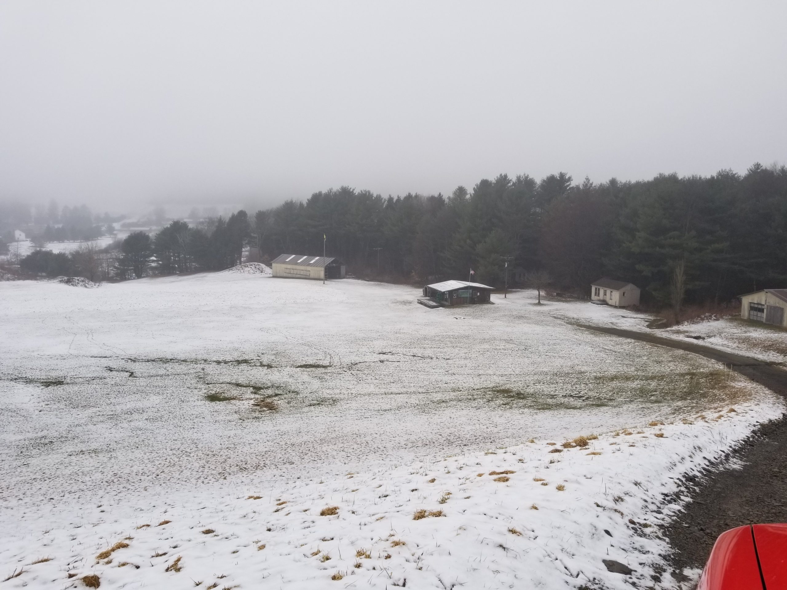 Training hill in winter.